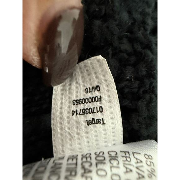 90s Y2K Black Crochet Knit Fringe Tank Top Boho Festival Western Hippie‎ Size L - Picture 7 of 8